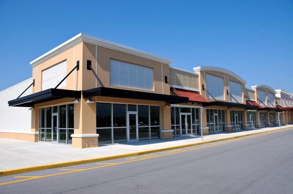 Commercial exterior painting services to enhance business curb appeal.