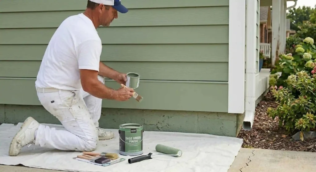 fully restored, vibrant home exterior