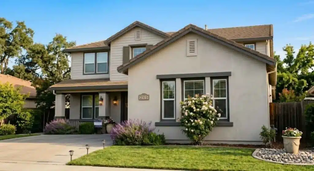 Professional exterior painting improving Roseville home curb appeal