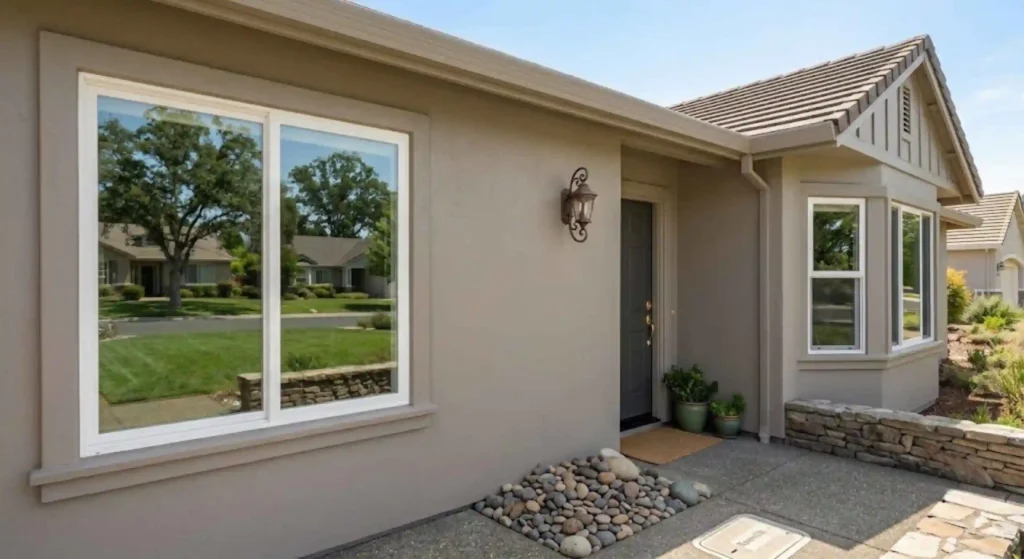 Completed exterior painting project with durable finish in Roseville
