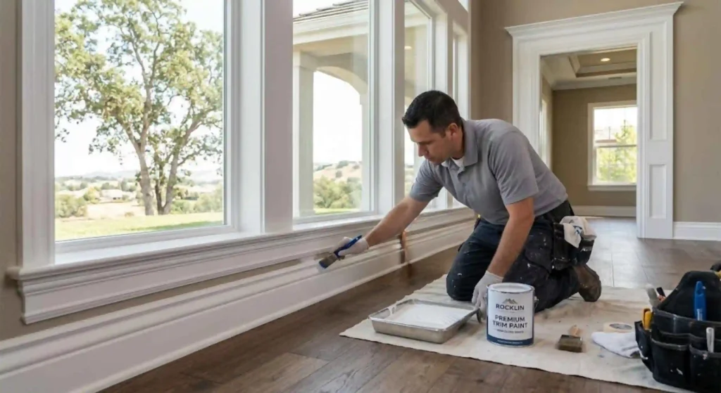 Expert baseboard painting in Rocklin