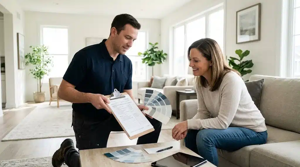 Richards Painting consultation for residential painting and color selection in the Sacramento area.